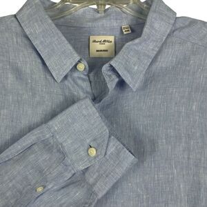Men's Murano Baird-McNutt 100% Linen Long Sleeve‎ Button Down 4XB